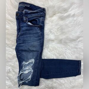 American Eagle Super Stretch X Distressed Skinny Jeans